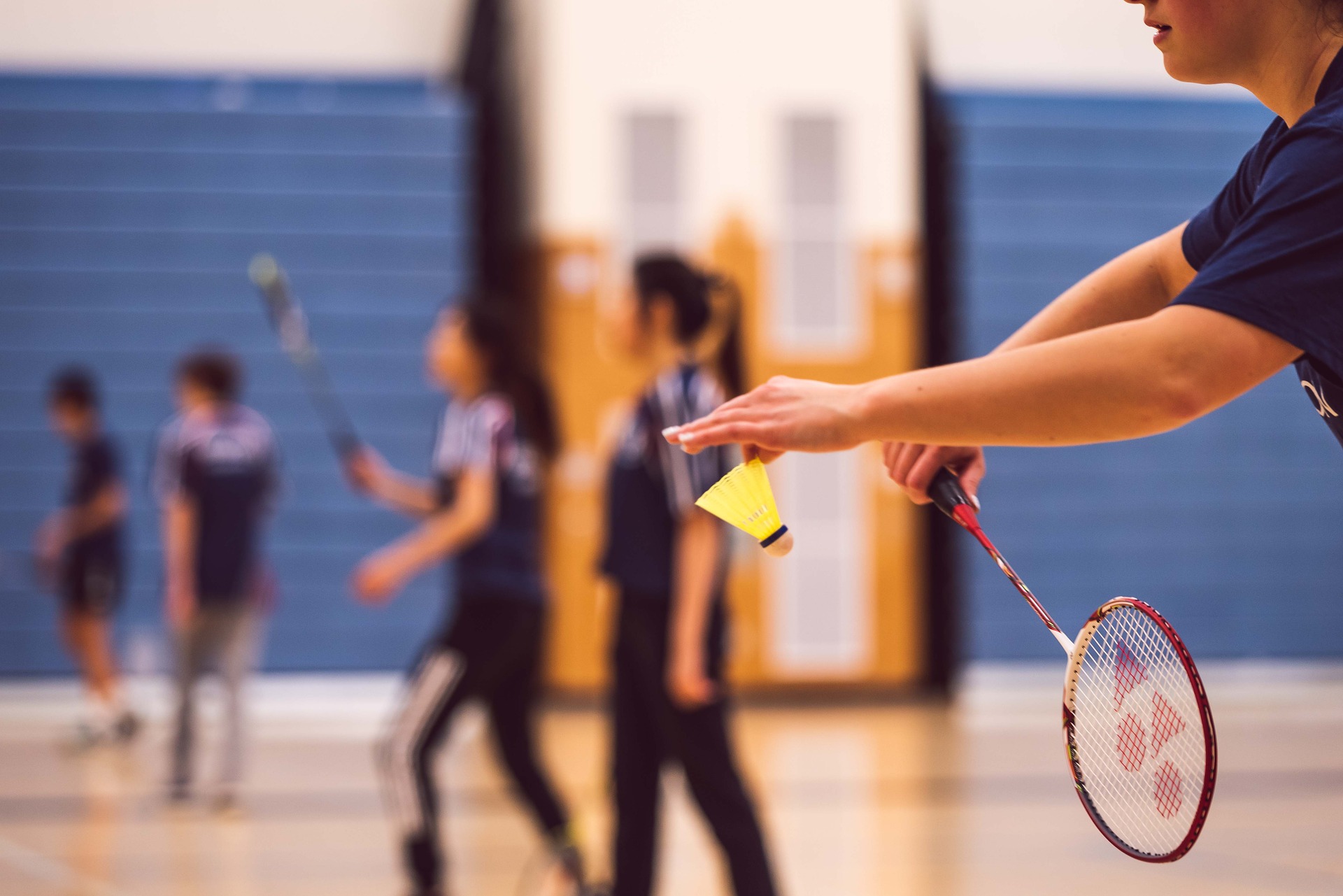 Badminton lessons at school